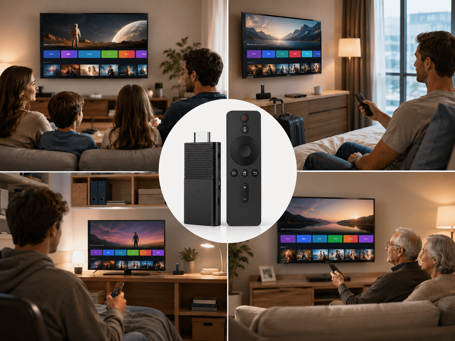 Different people using Flixy TV Stick