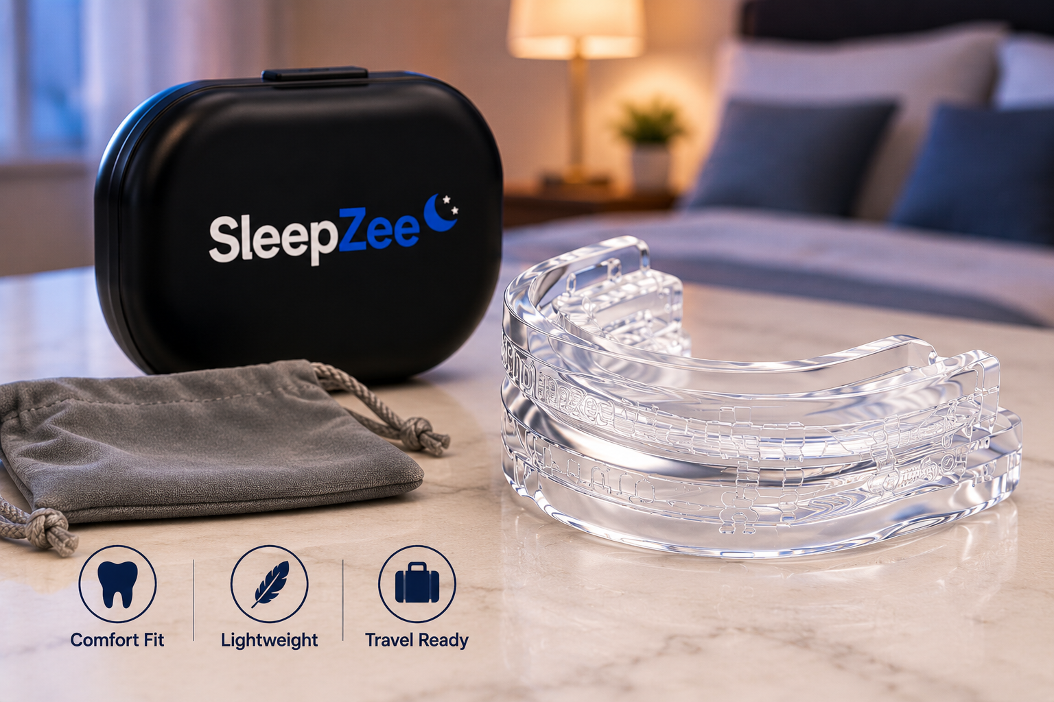 SleepZee mouthpiece anti snoring mouth guard for better sleep